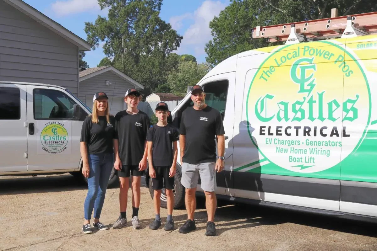 Castles team with branded vans