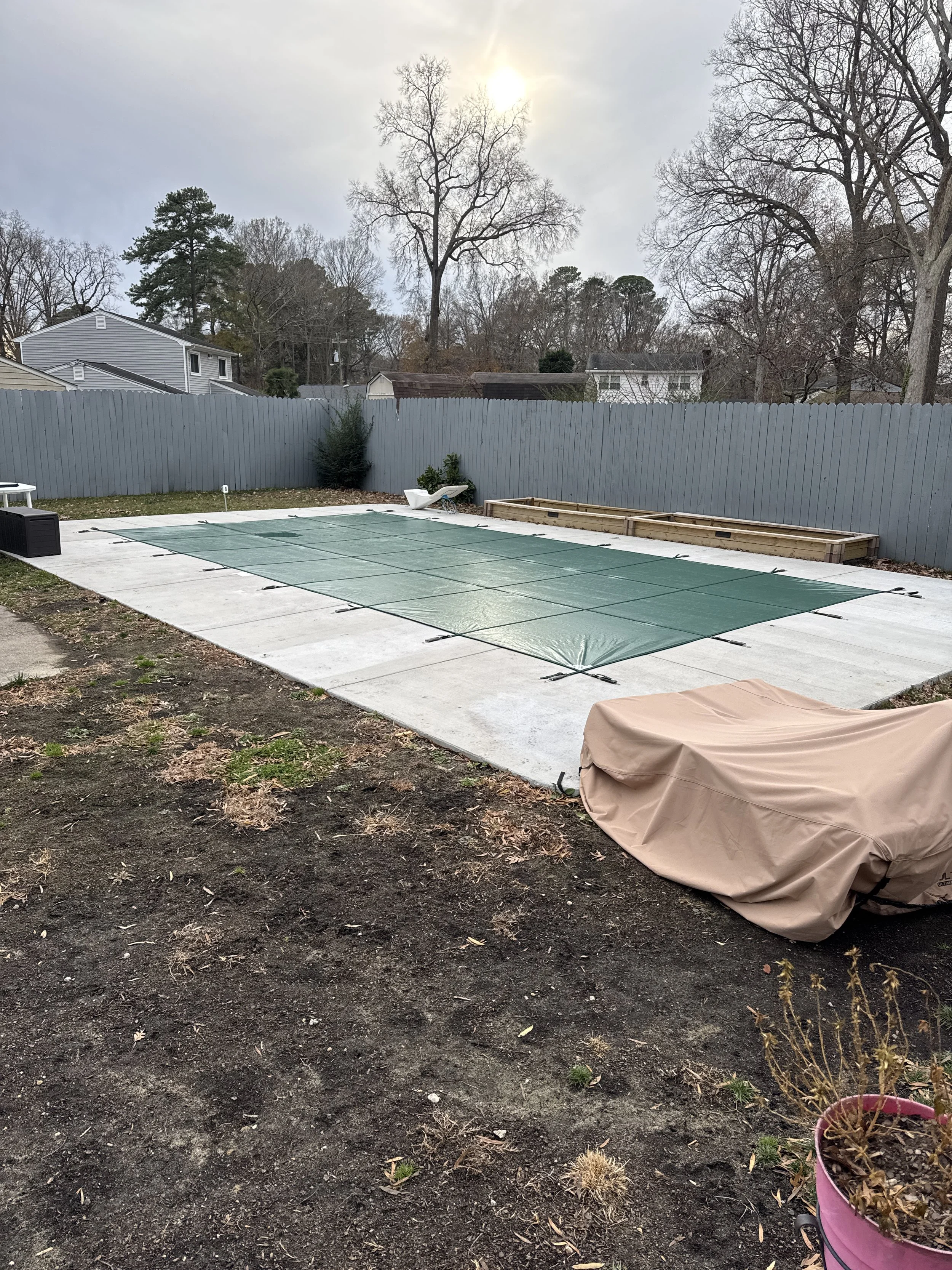 Chesapeake, VA pool before the deck is poured