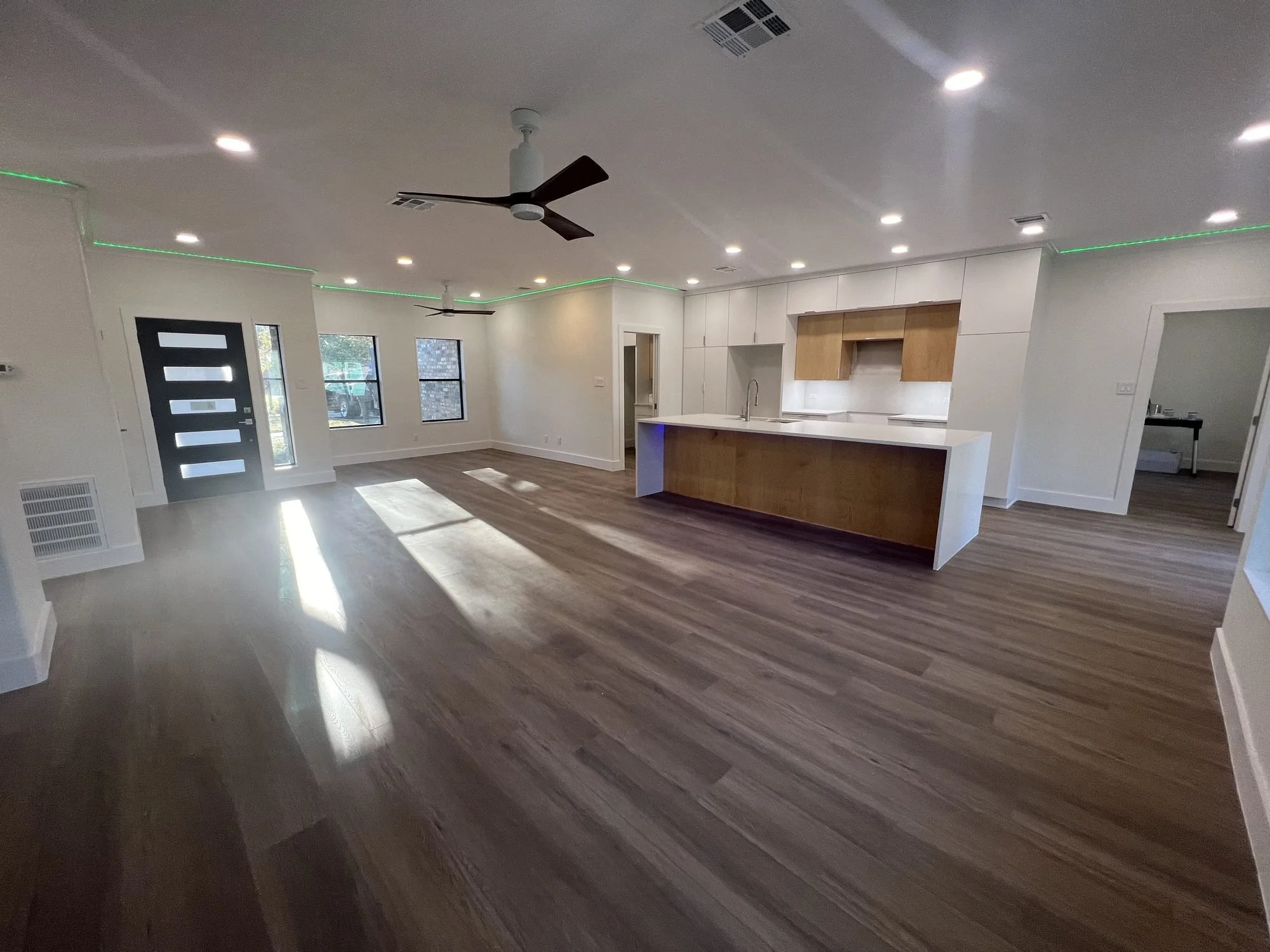 Rich finished hardwood floor
