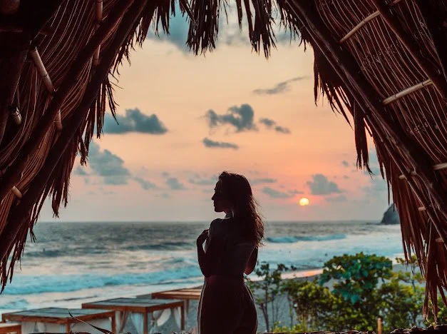 Stephanie Moyer in a peaceful natural setting