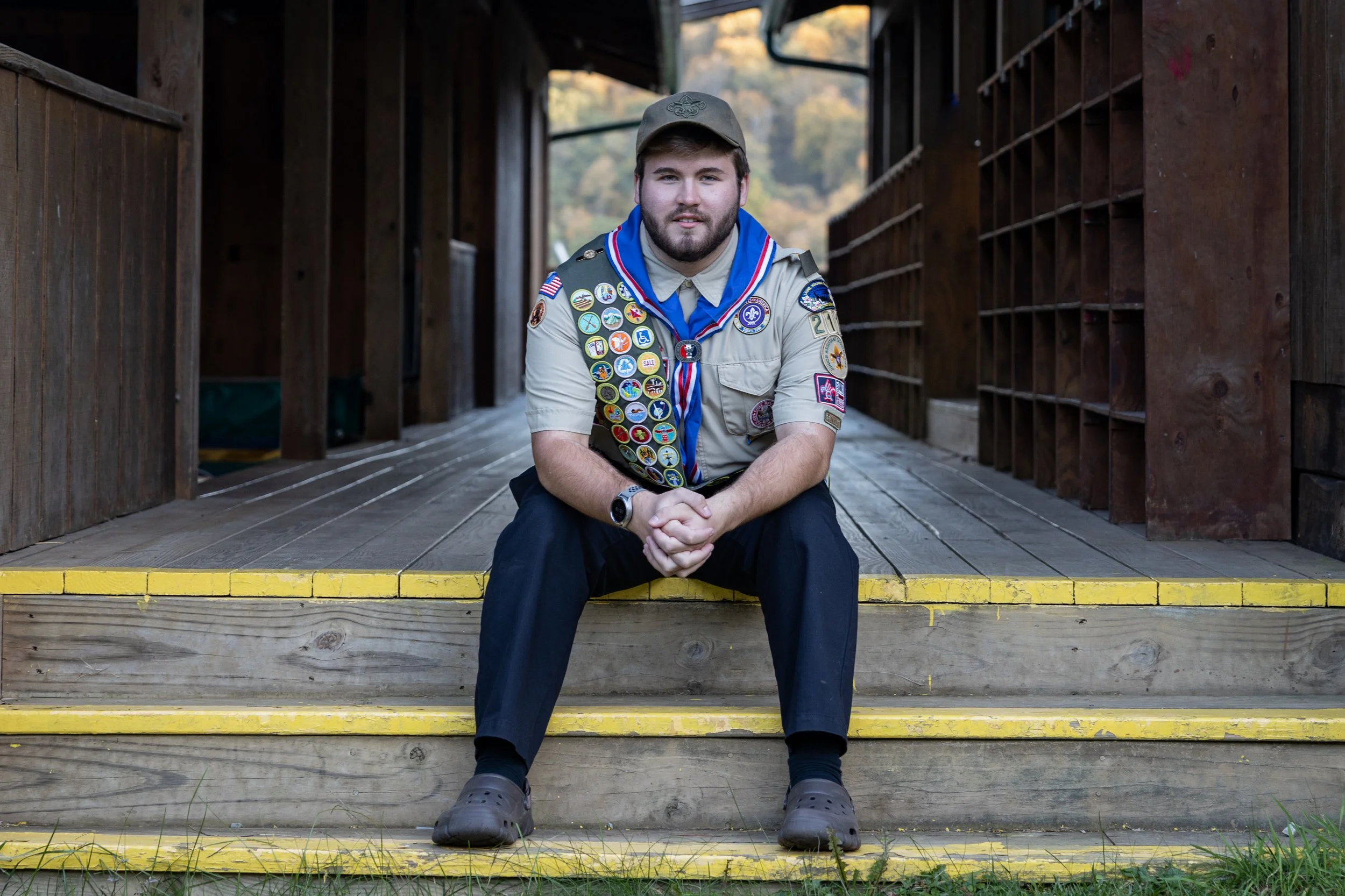 Senior portrait outdoors