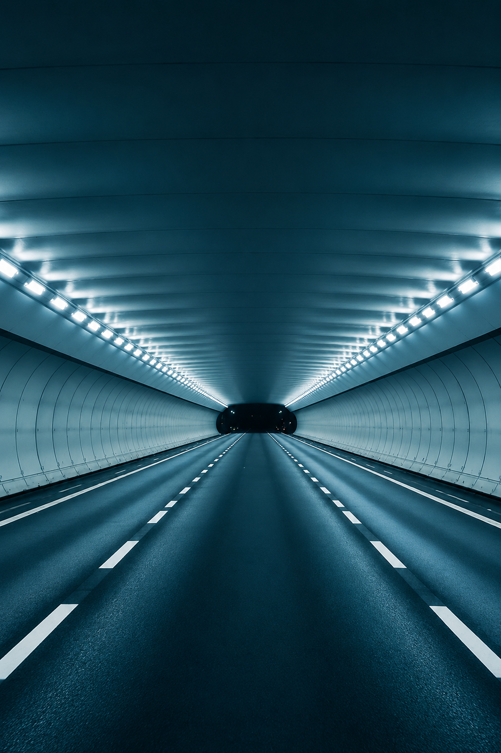 A road tunnel interior