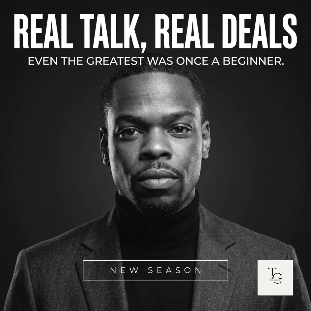 Real Talk, Real Deals podcast cover art, hosted by Terry Godfrey