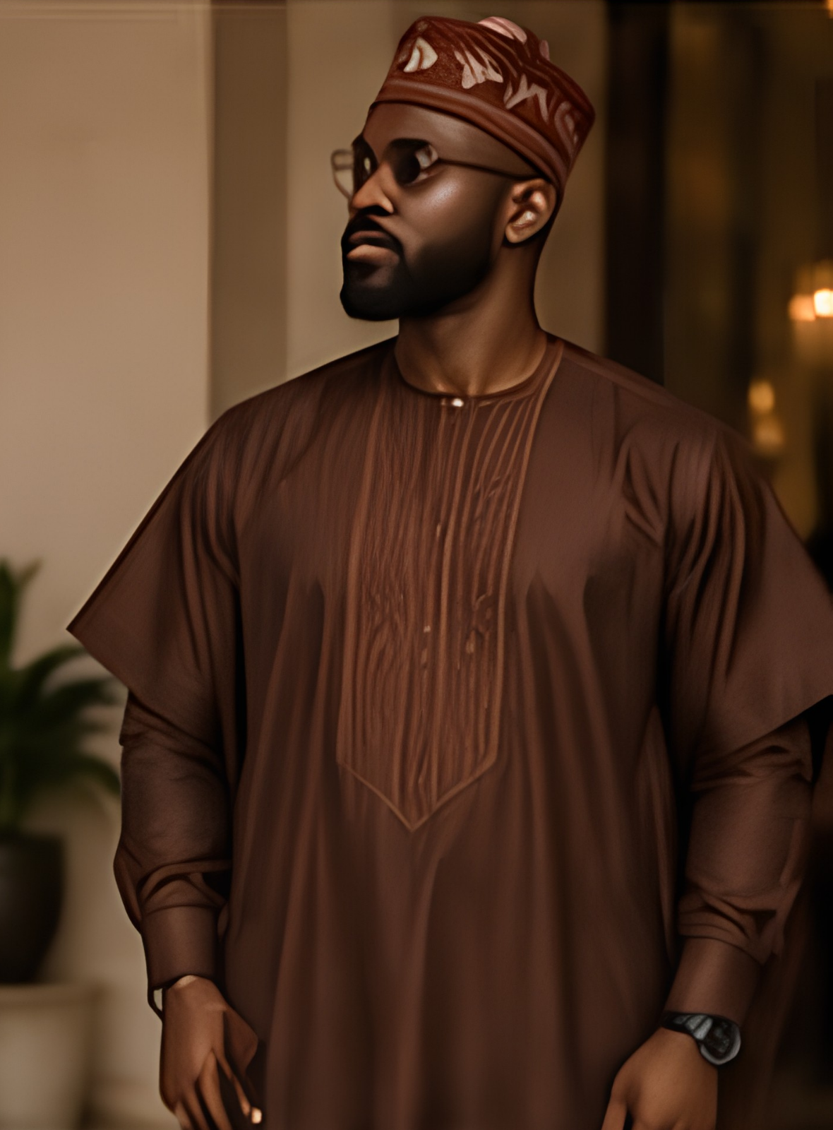 House of Leemarh dress code look: Chocolate Kaftan