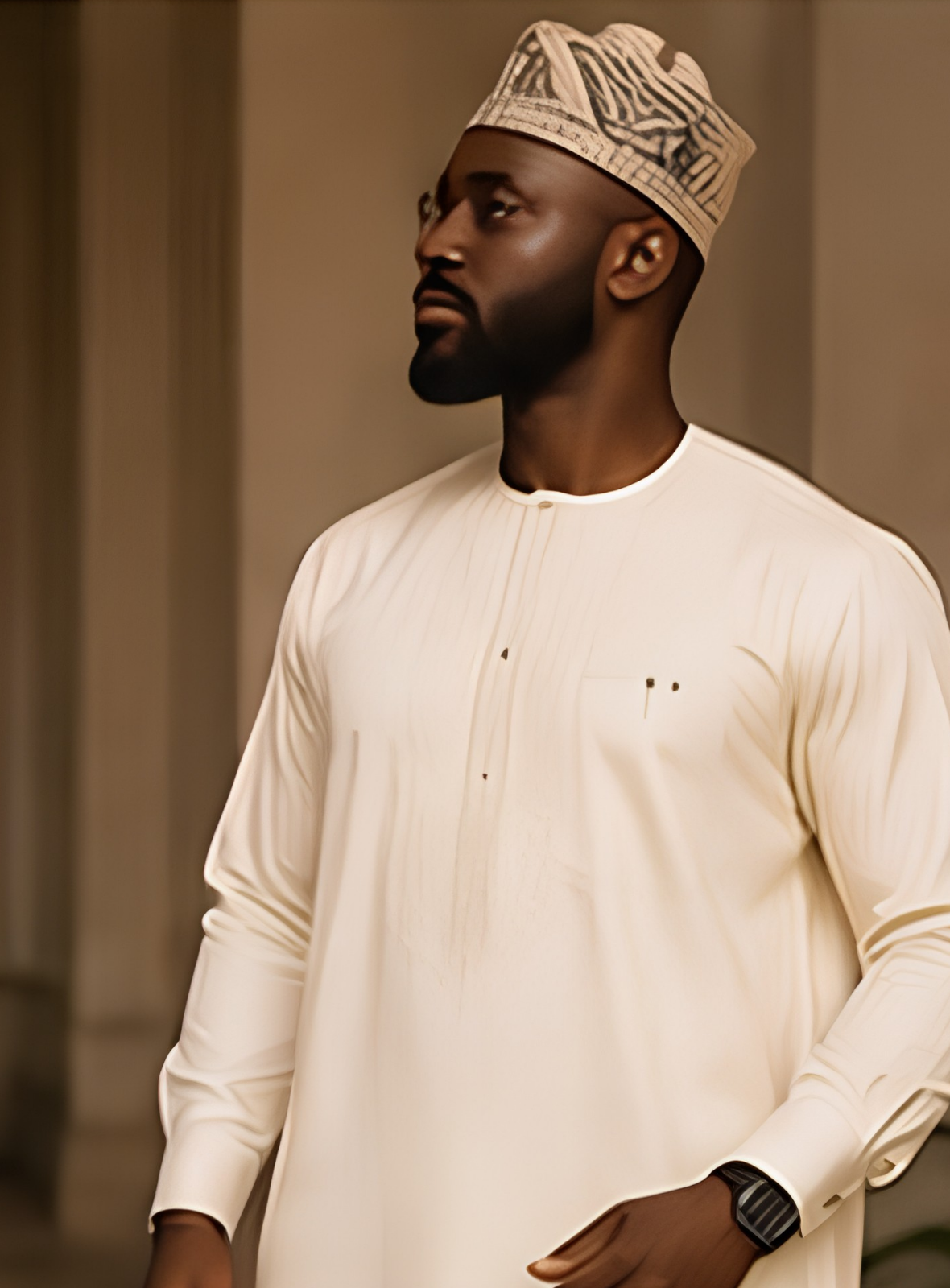 House of Leemarh dress code look: Cream Senator
