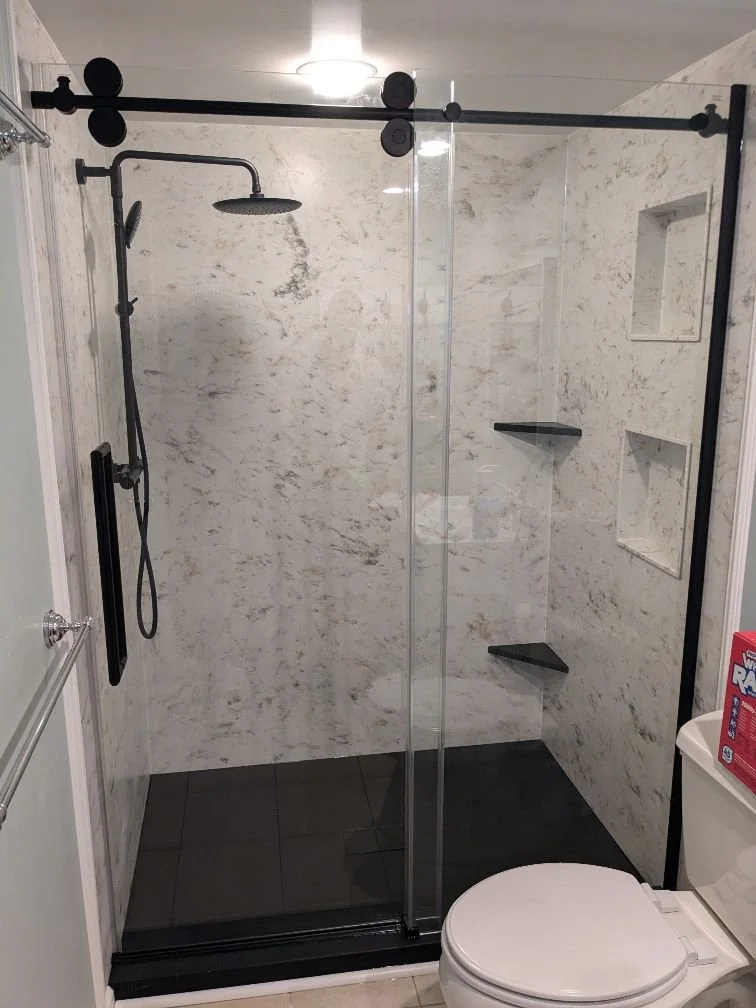 Walk-in shower transformation