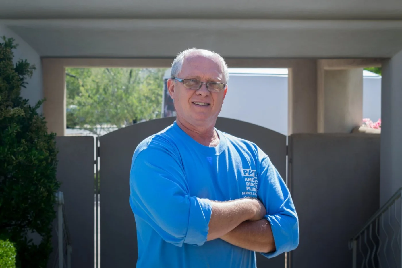 Pavel Farcas of American Discount Plumbing on a Phoenix water heater call.
