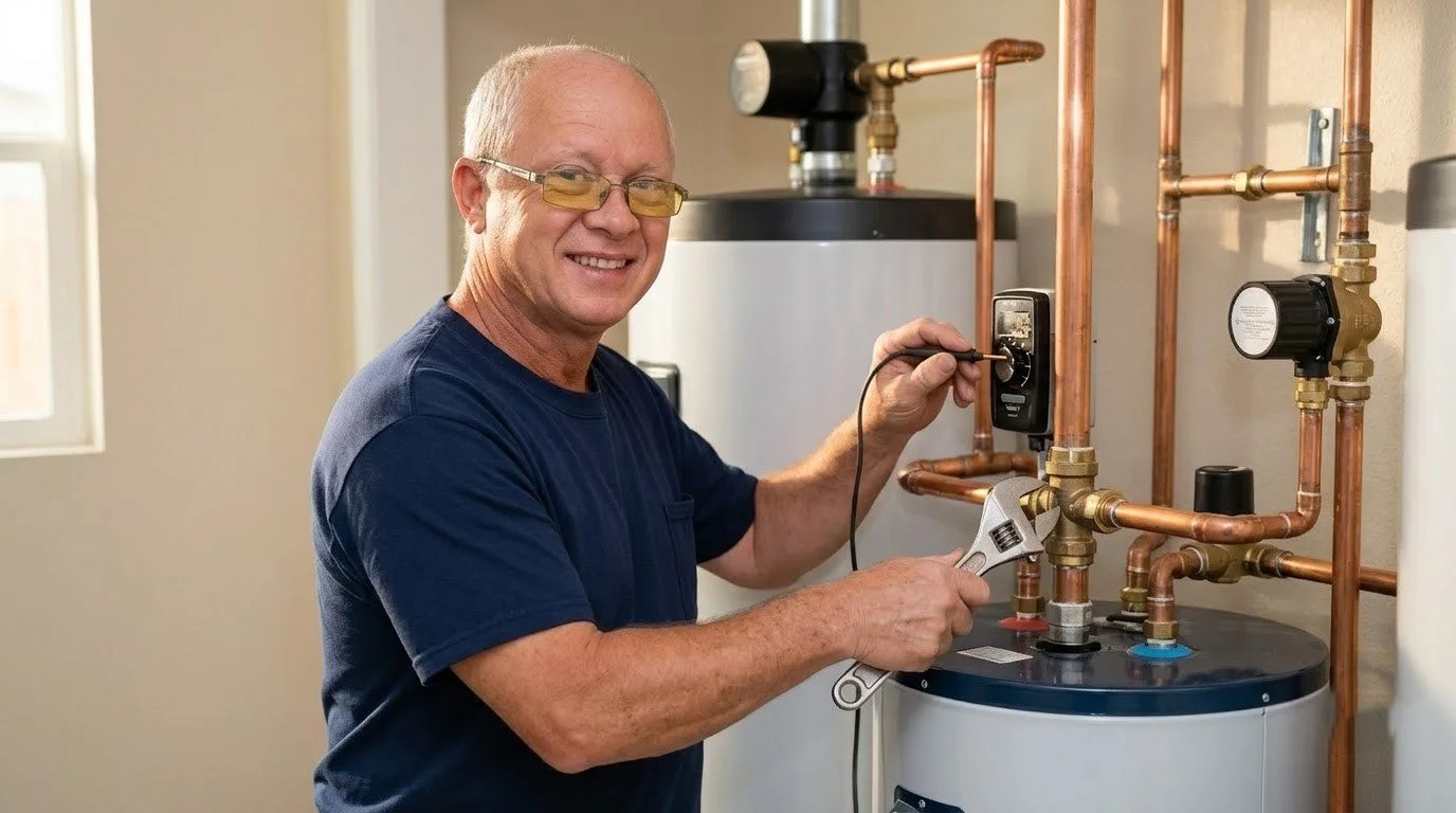 American Discount Plumbing on a job in Desert View.