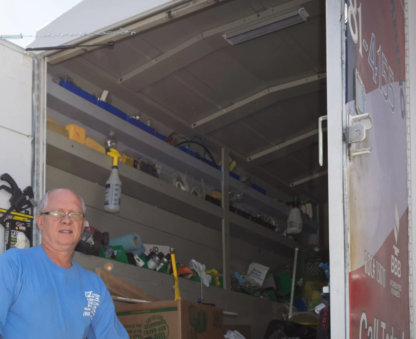 Pavel Farcas of American Discount Plumbing on a Phoenix commercial kitchen job.