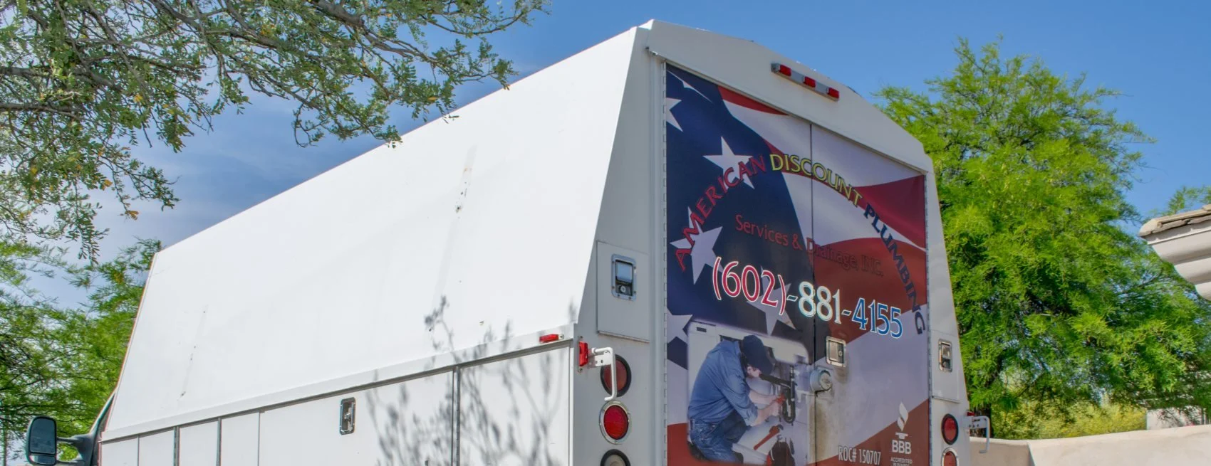 American Discount Plumbing commercial plumbing work in Phoenix.