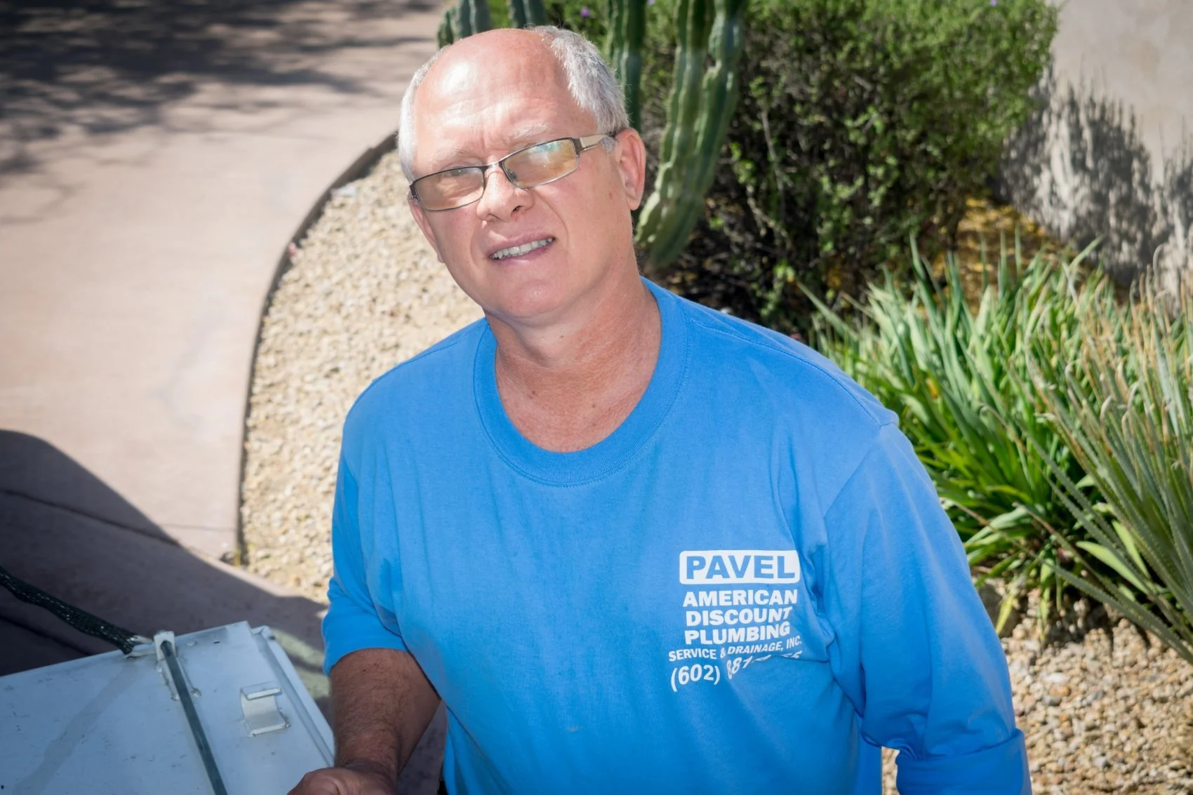 Pavel Farcas outside a Phoenix Valley home.