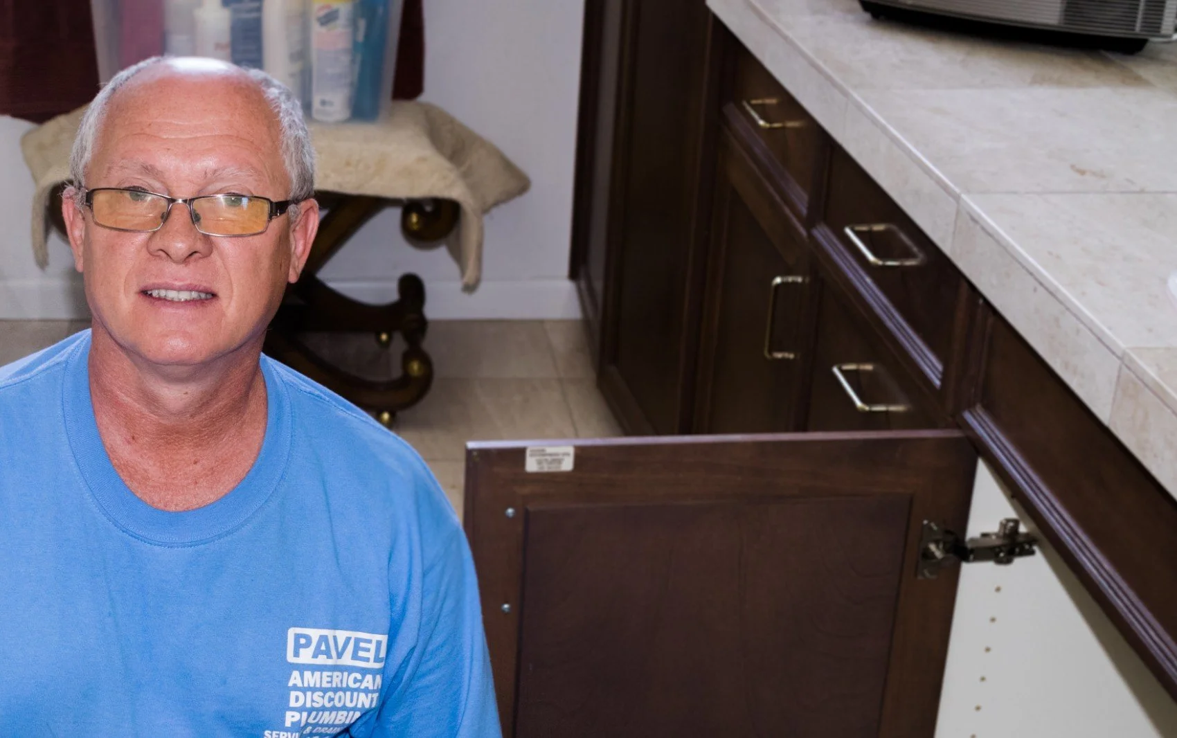 American Discount Plumbing toilet installation in Phoenix.