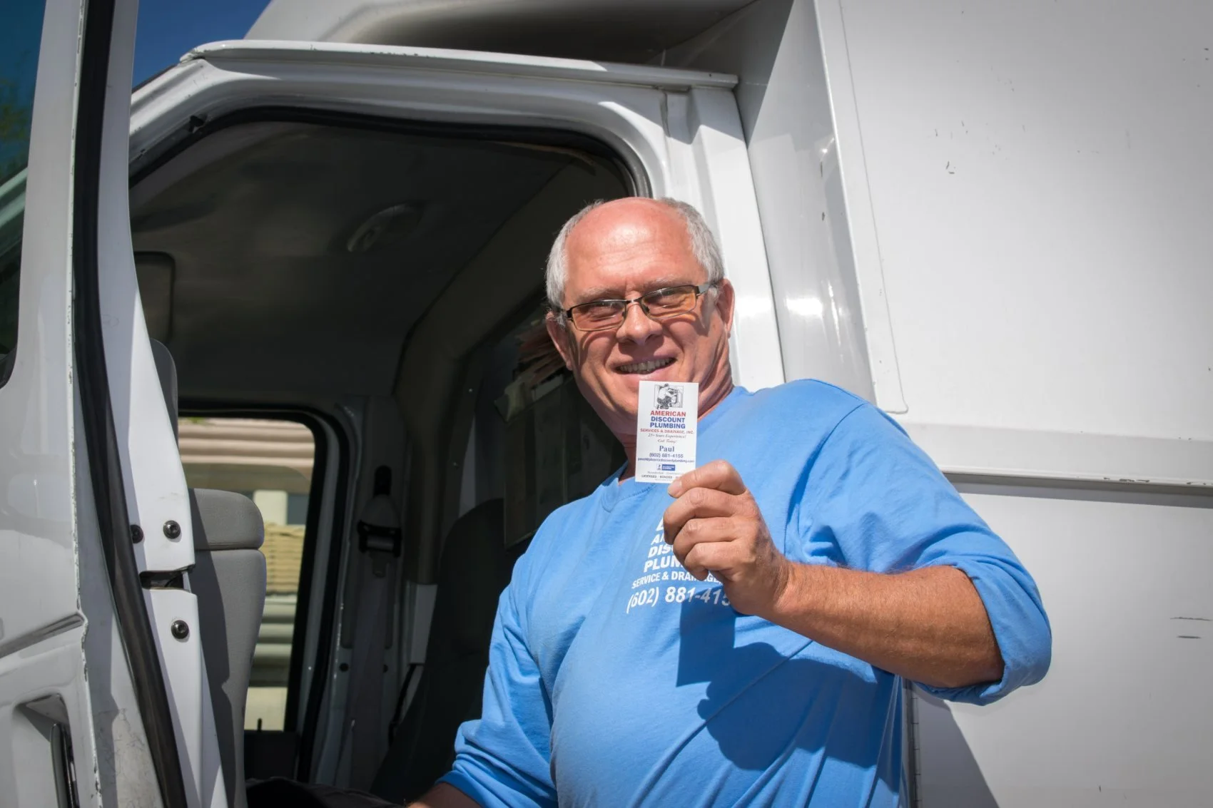 Pavel Farcas, owner of American Discount Plumbing.