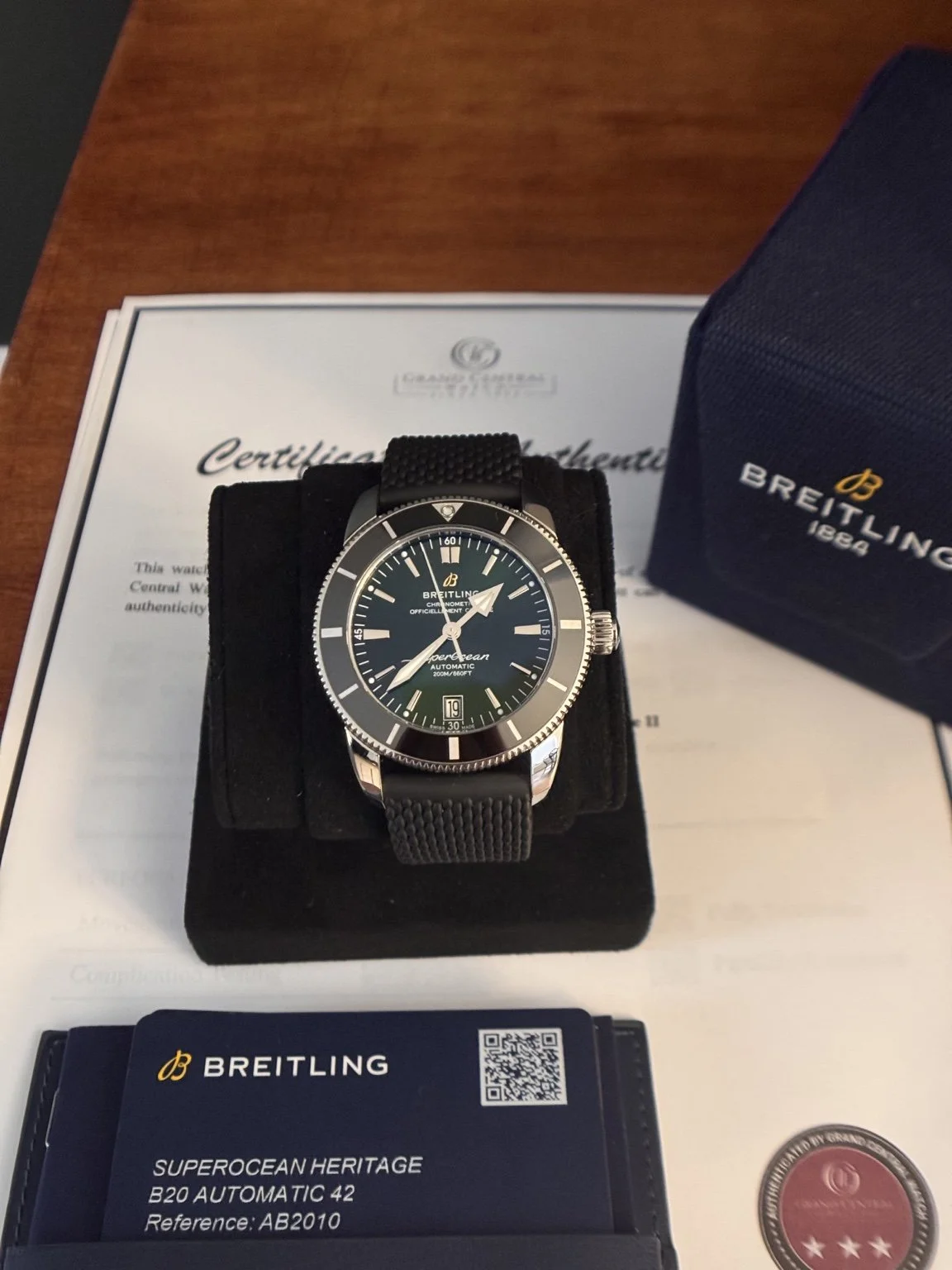 Breitling Superocean Heritage II 42mm green dial reference AB2010, photo 1