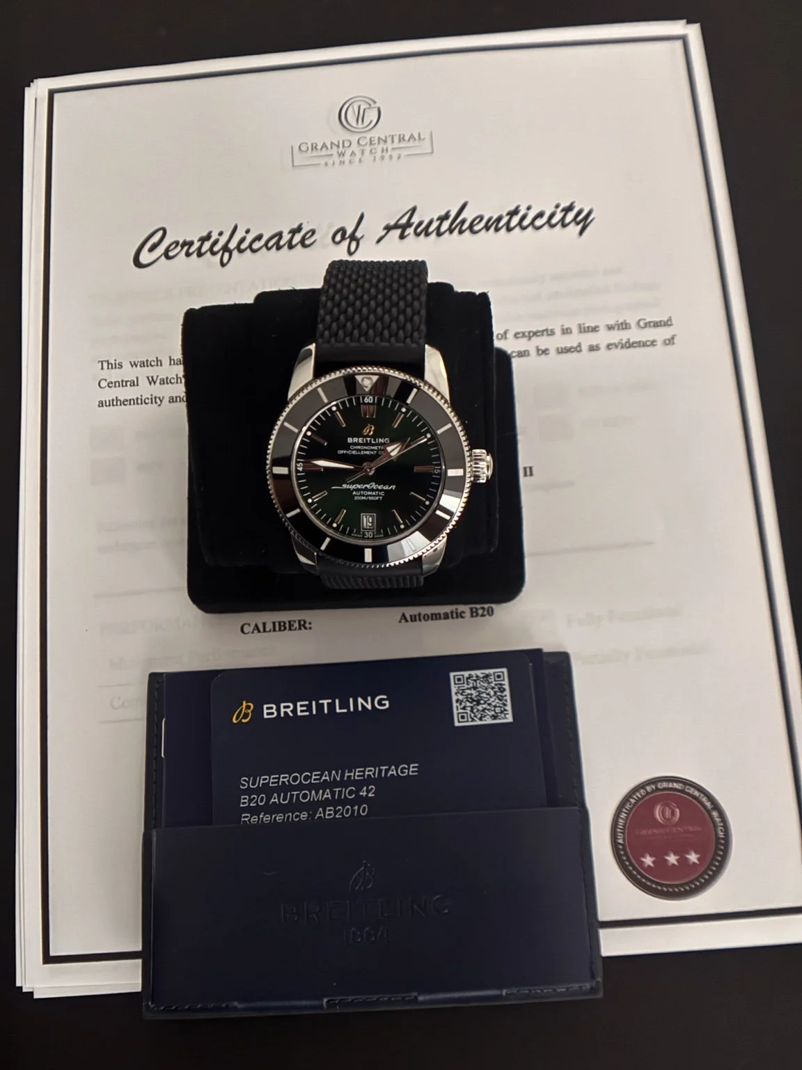 Breitling Superocean Heritage II 42mm green dial reference AB2010, photo 5