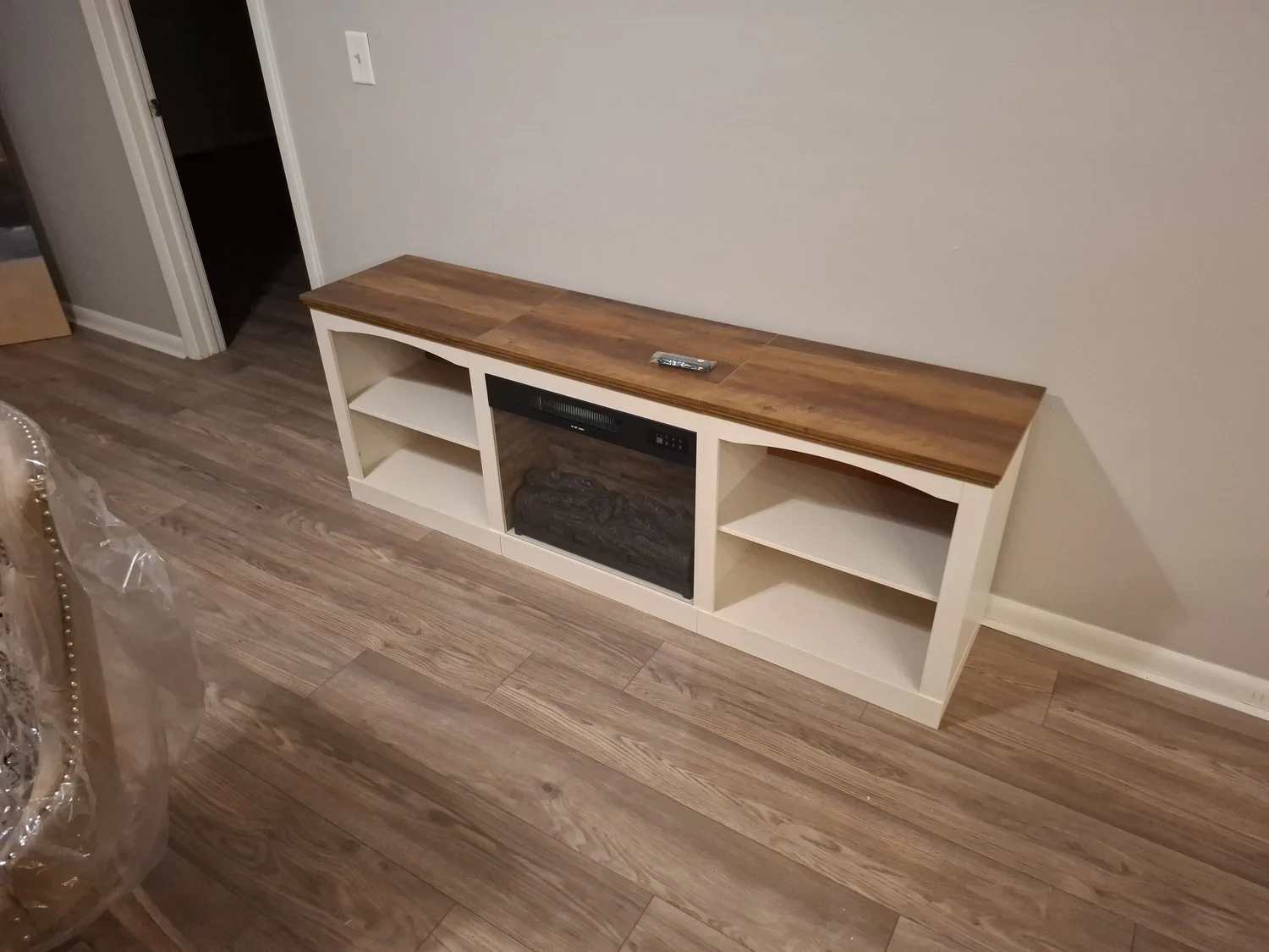 Entertainment center delivered and assembled