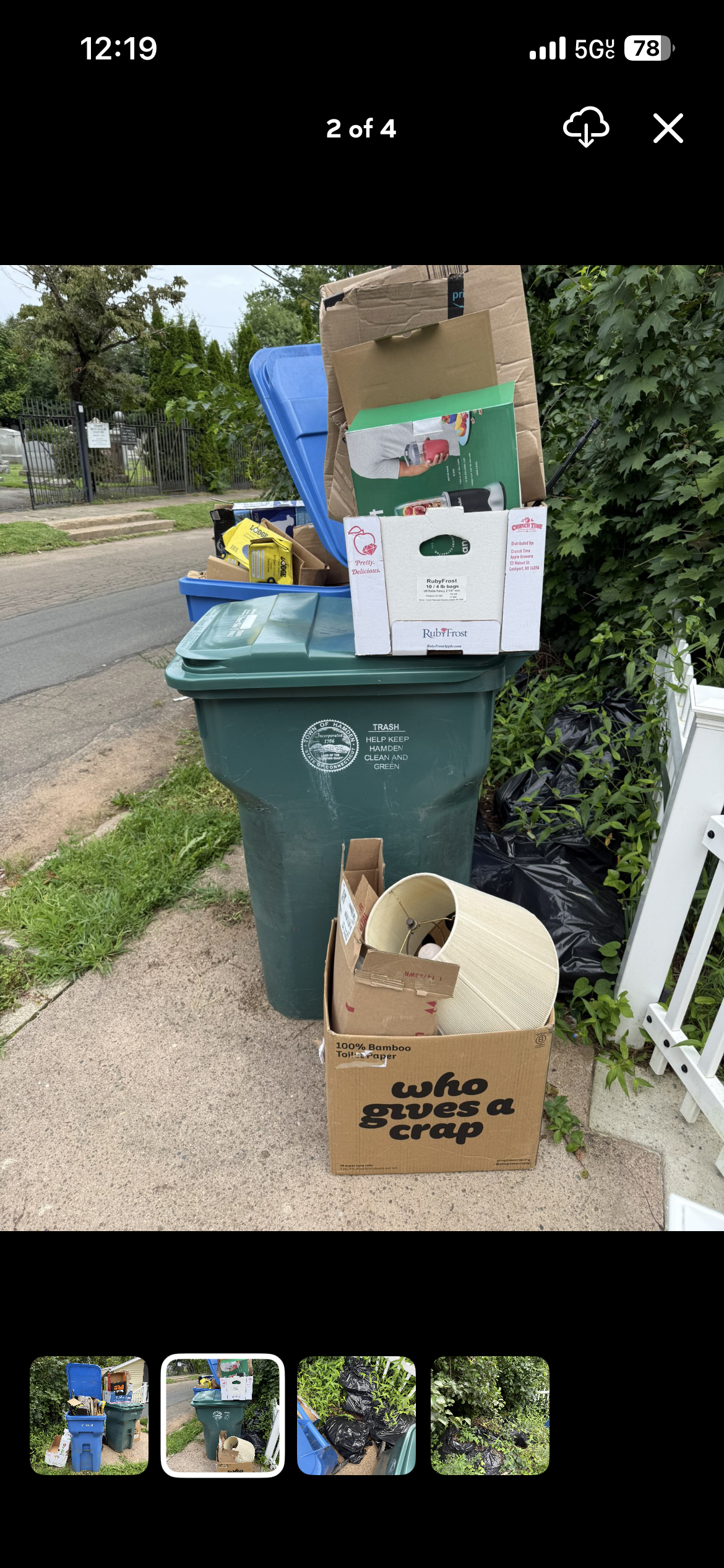Property before junk cleanup