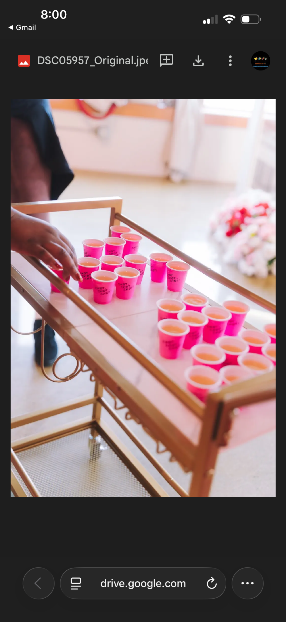 Styled Marti NiNi shot cart
