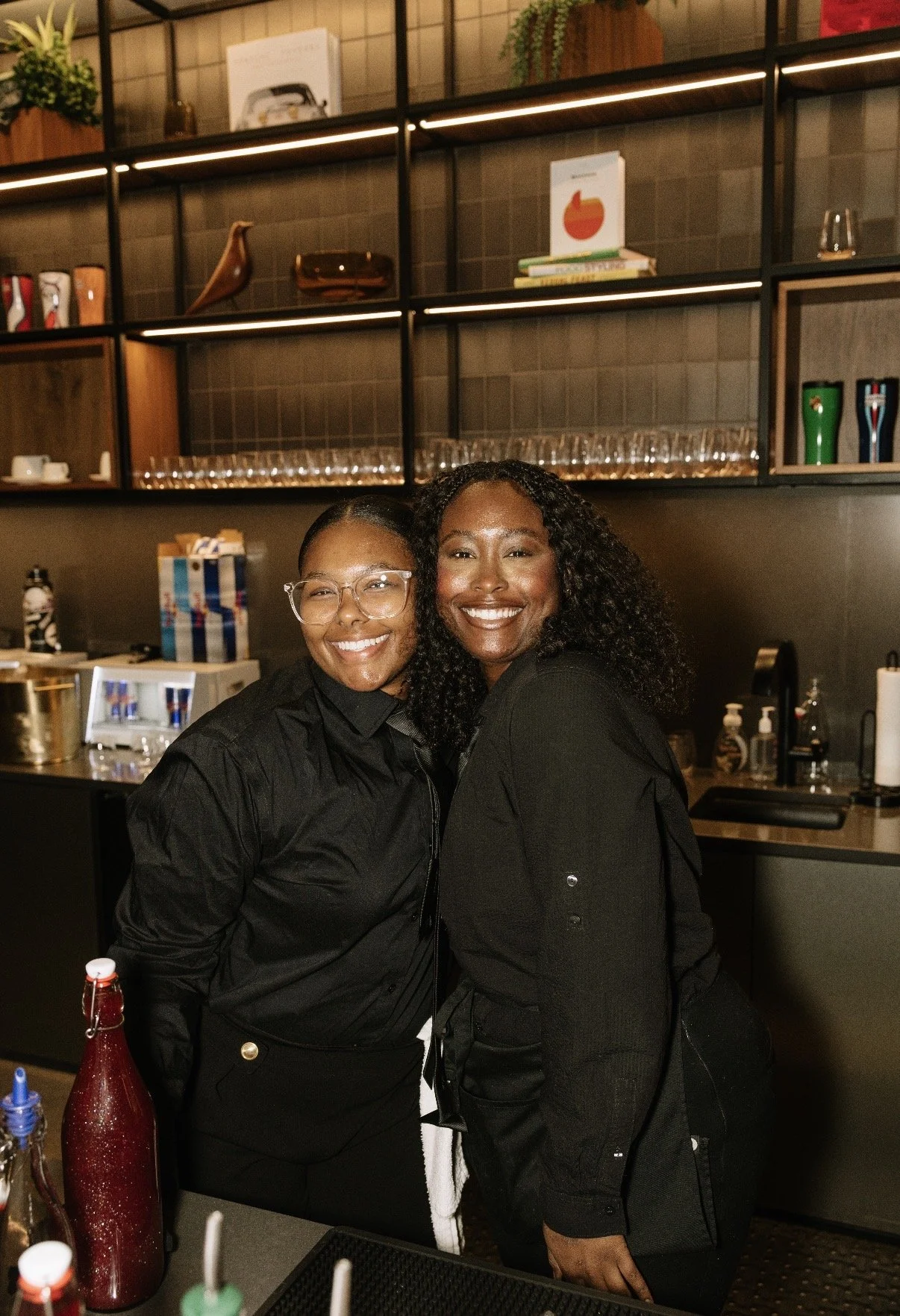 NiNi with a Marti NiNi hospitality teammate