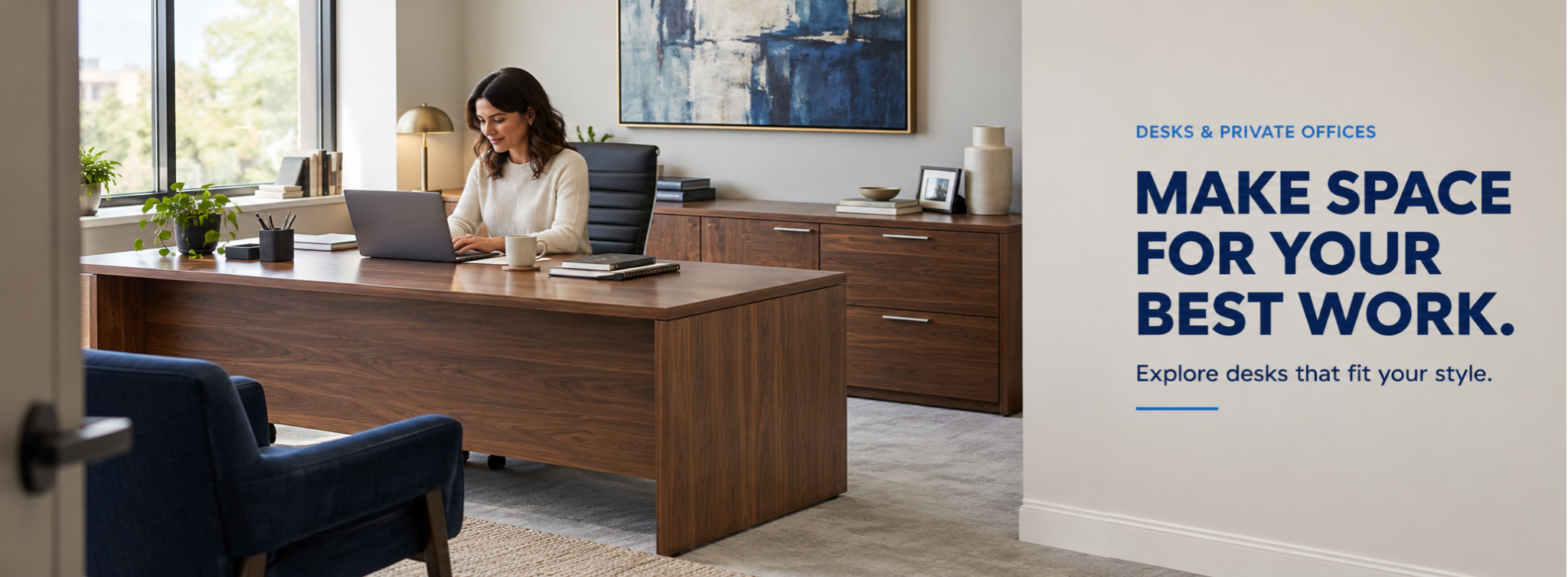 Make space for your best work. Explore desks that fit your style.