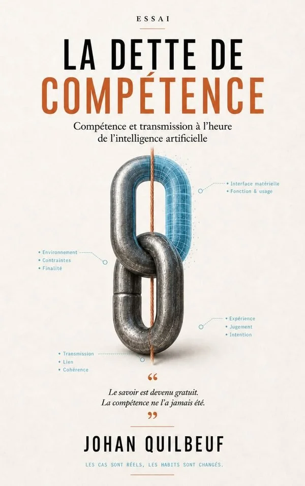 La dette de compétence — Johan Quilbeuf, couverture du livre