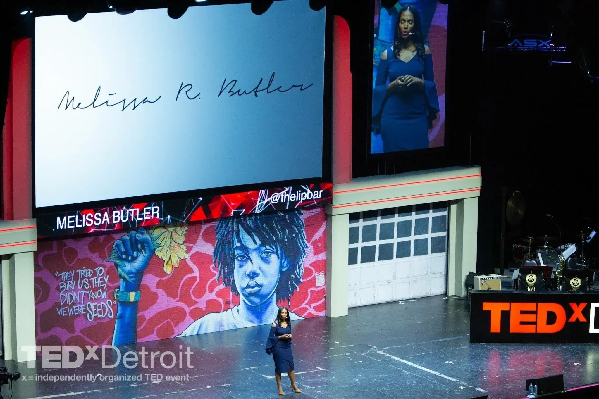 melissa r butler on stage 