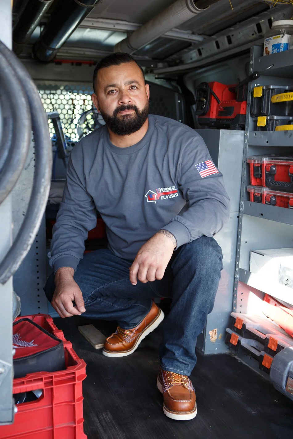 Ser Plumbing at work on a Southeast LA County job