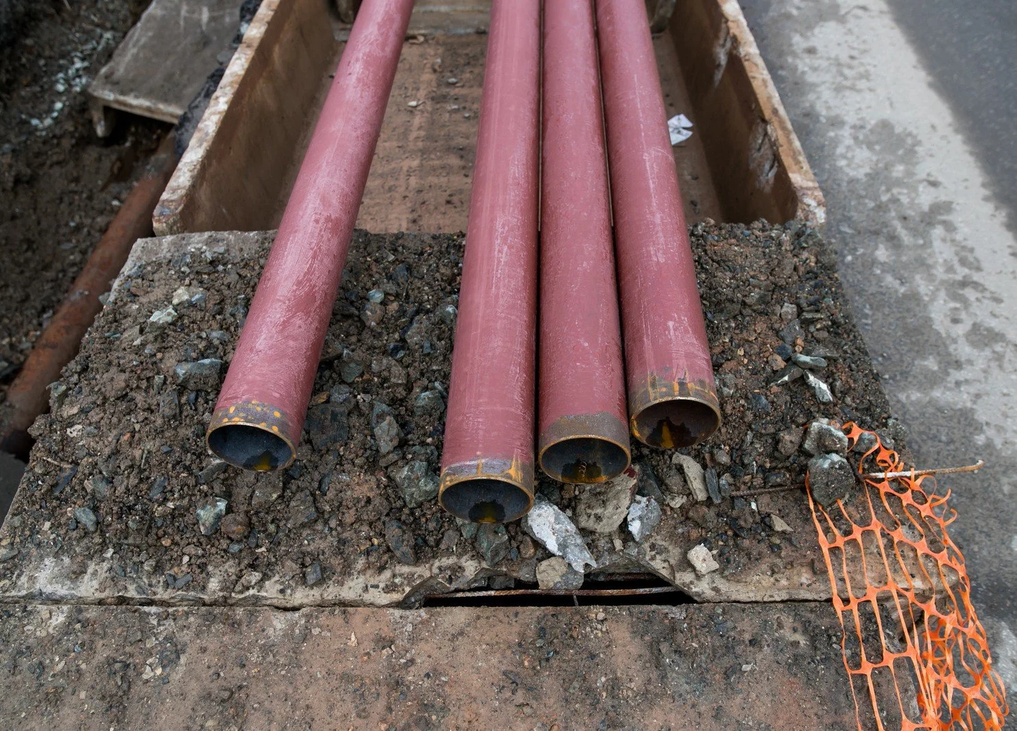Drain camera inspection showing pipe buildup in SE LA County