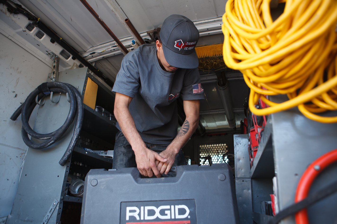Demand-controlled hot water recirculation in a SE LA County home
