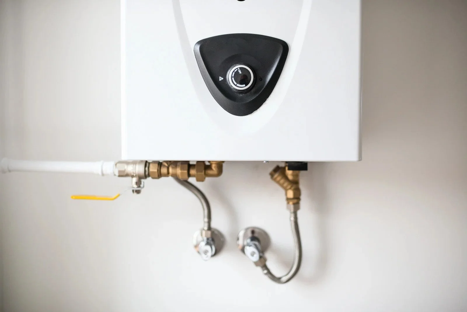 Hard water mineral scale on a Southeast LA County fixture