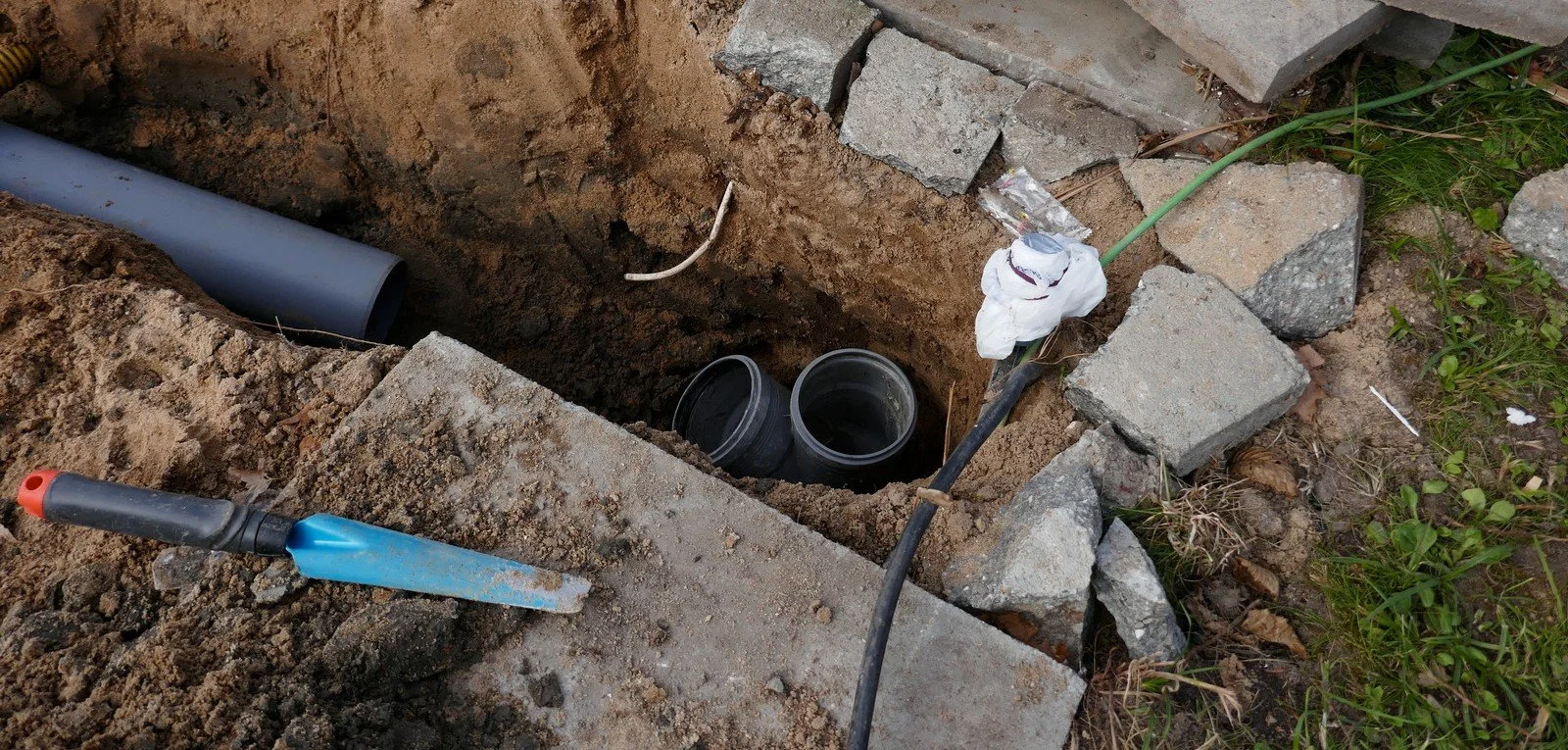 Drain camera inspection showing pipe buildup in SE LA County