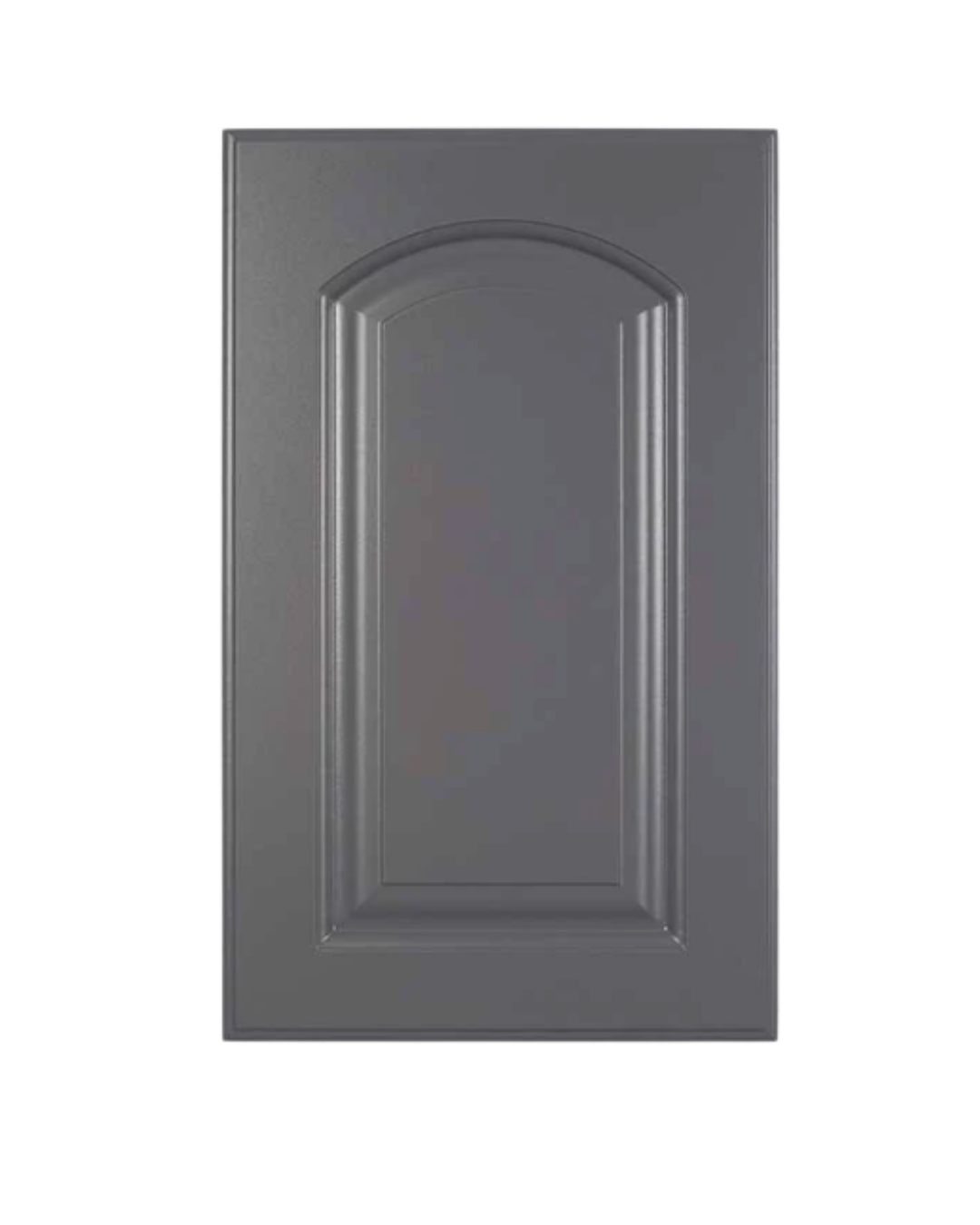 Arched style cabinet door, curved top rail