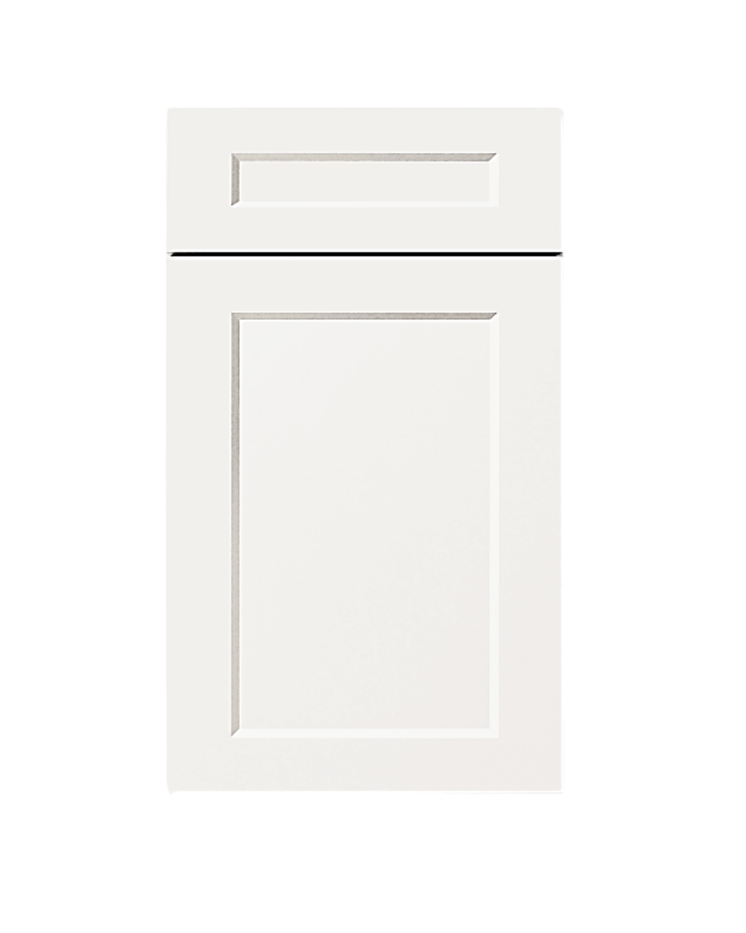 Bevel style cabinet door, angled edge profile
