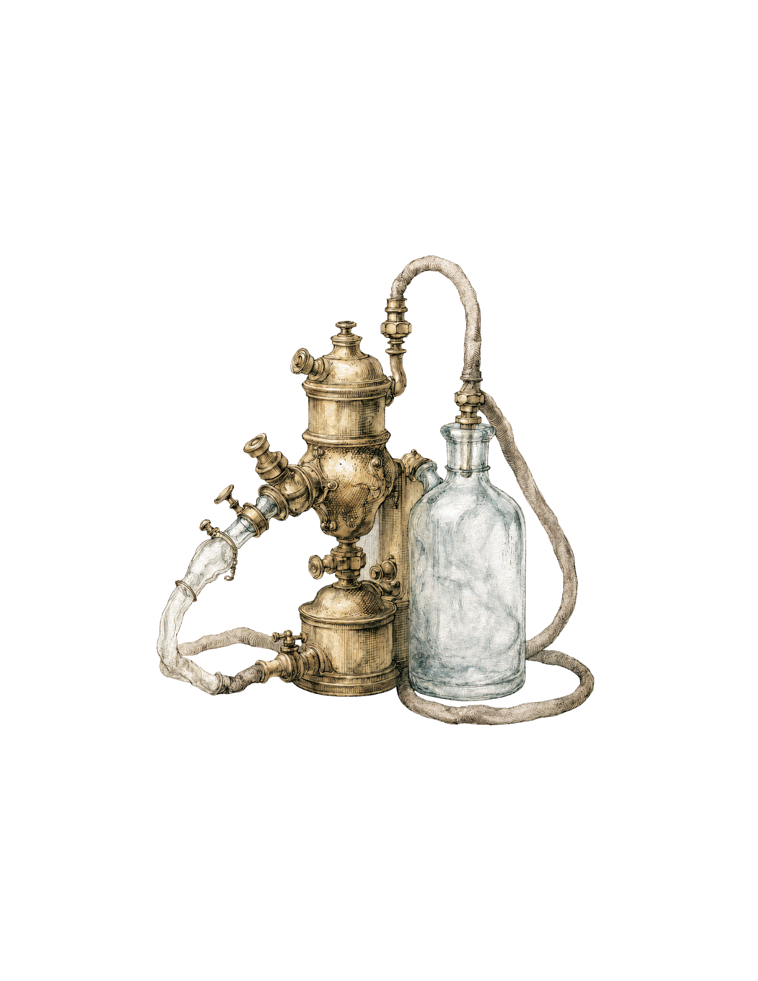 Interpretive reconstruction of John Snow's 1847 ether apparatus