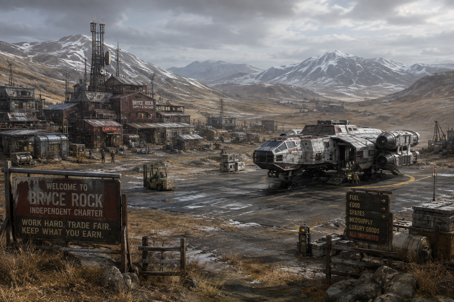 A frontier world beyond the strongest layers of Imperial infrastructure