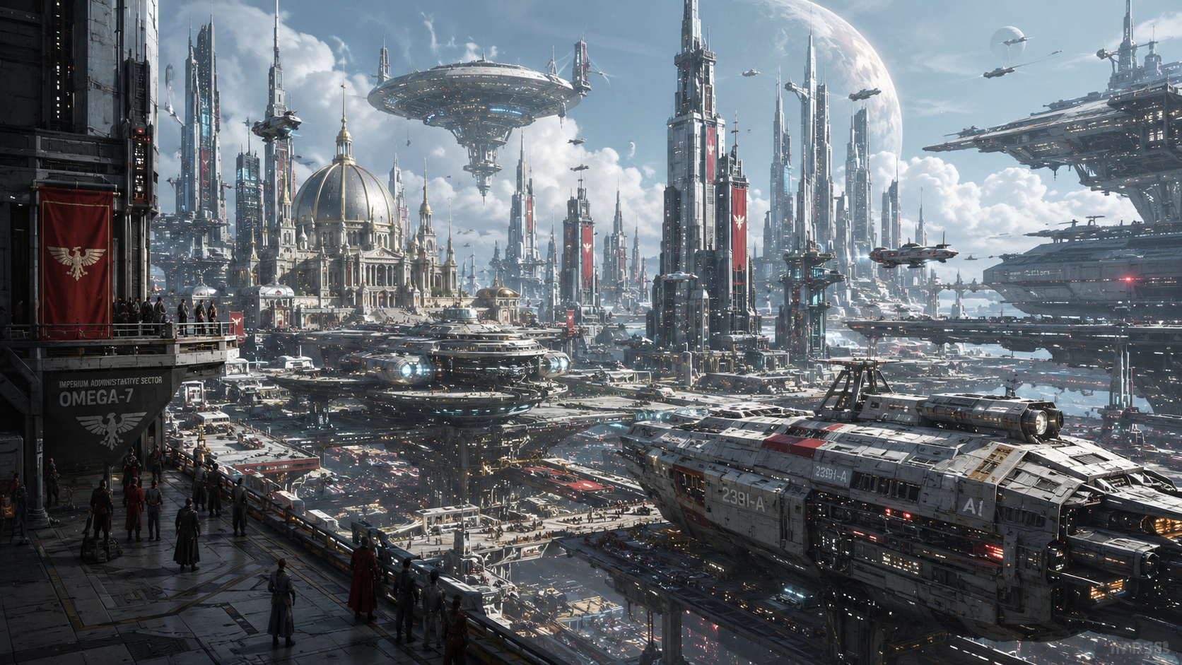 Peak Imperium civilization at the center of human power