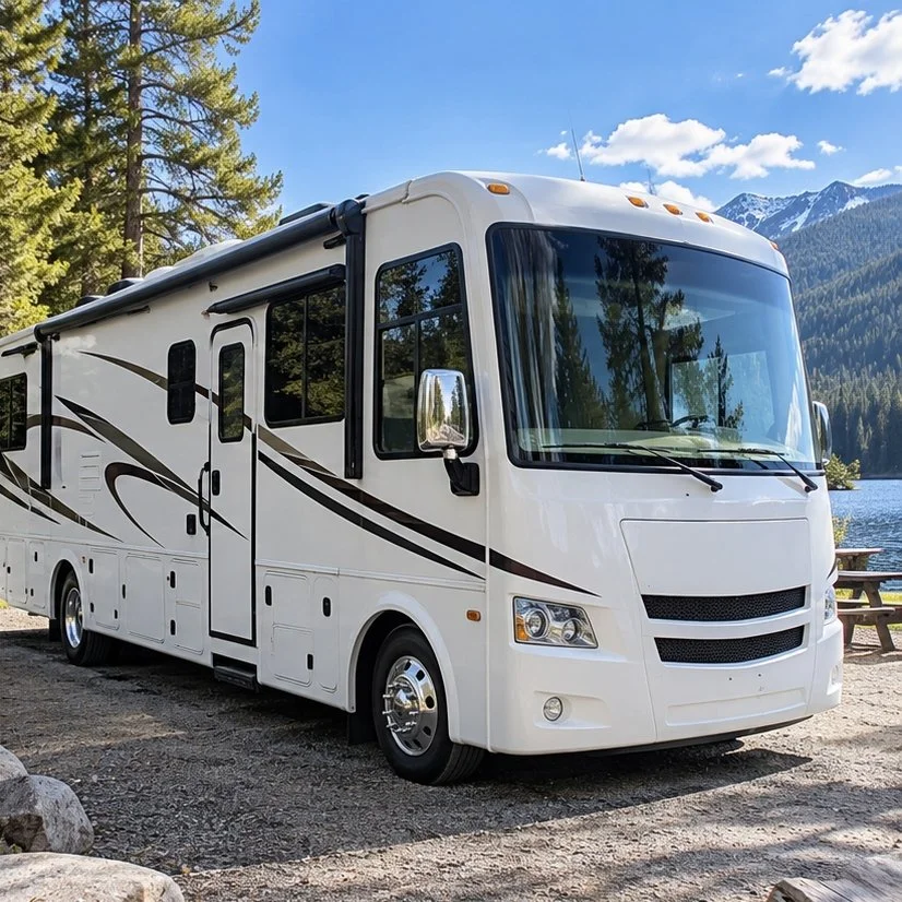 RV after professional exterior detailing