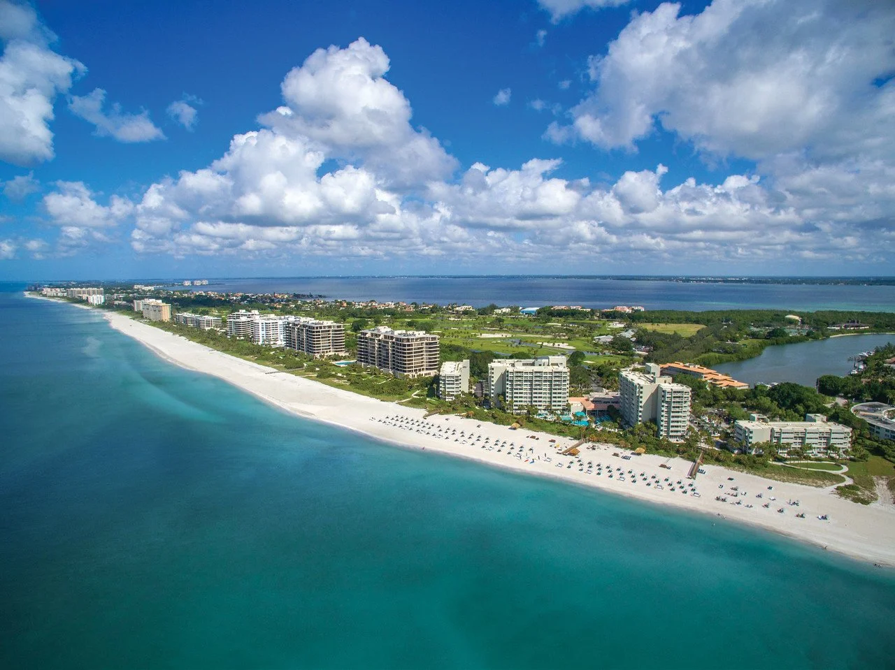 Aerial view of The Resort at Longboat Key Club, Florida
