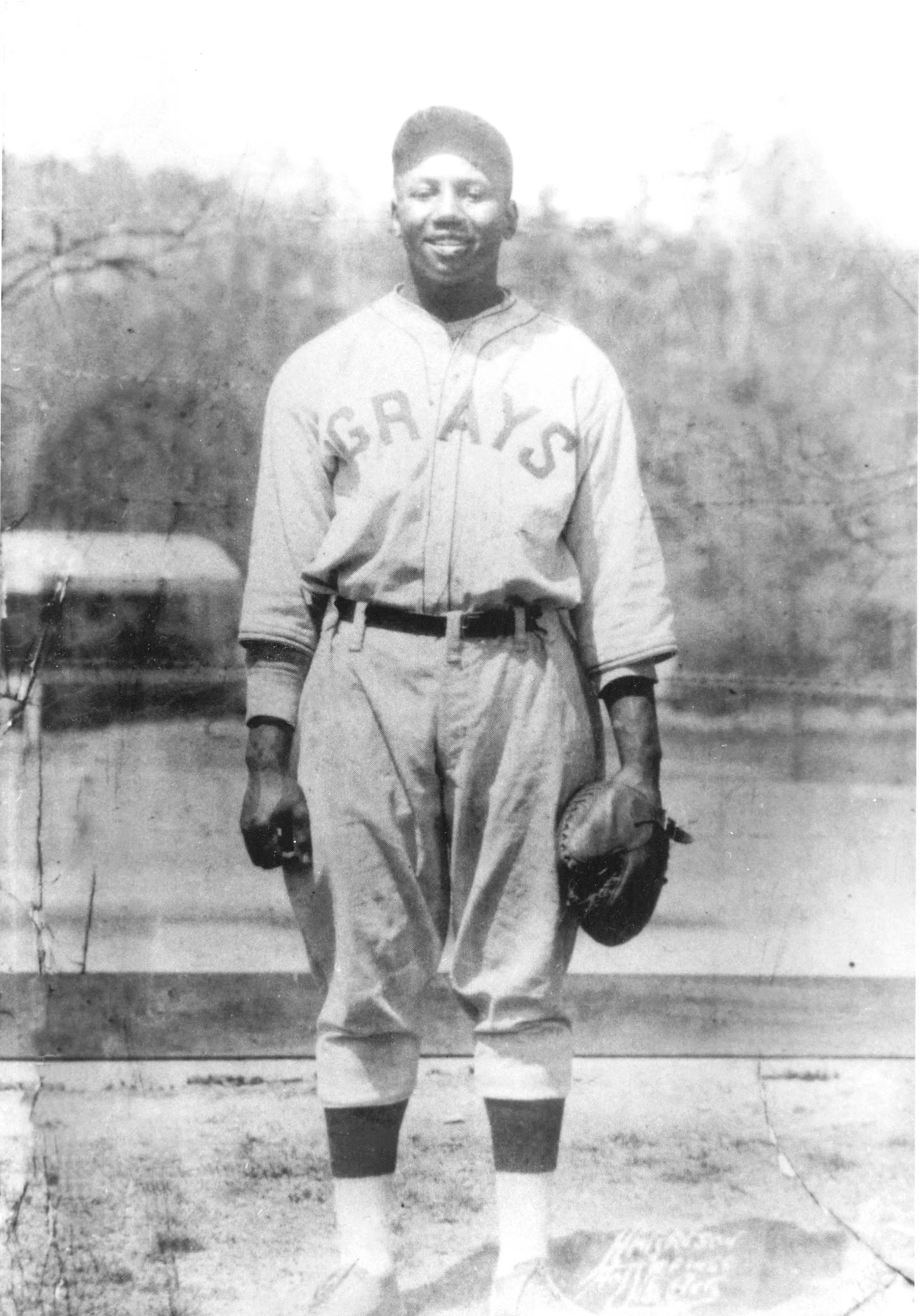 Josh Gibson with the Grays