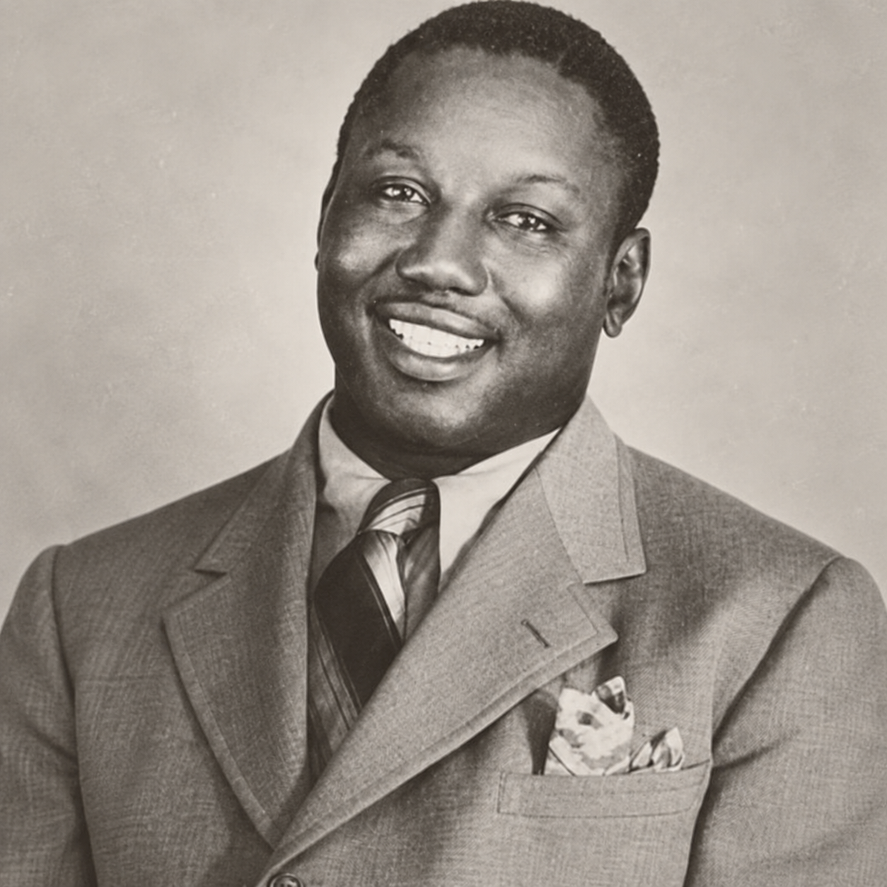 Josh Gibson dressed in a suit