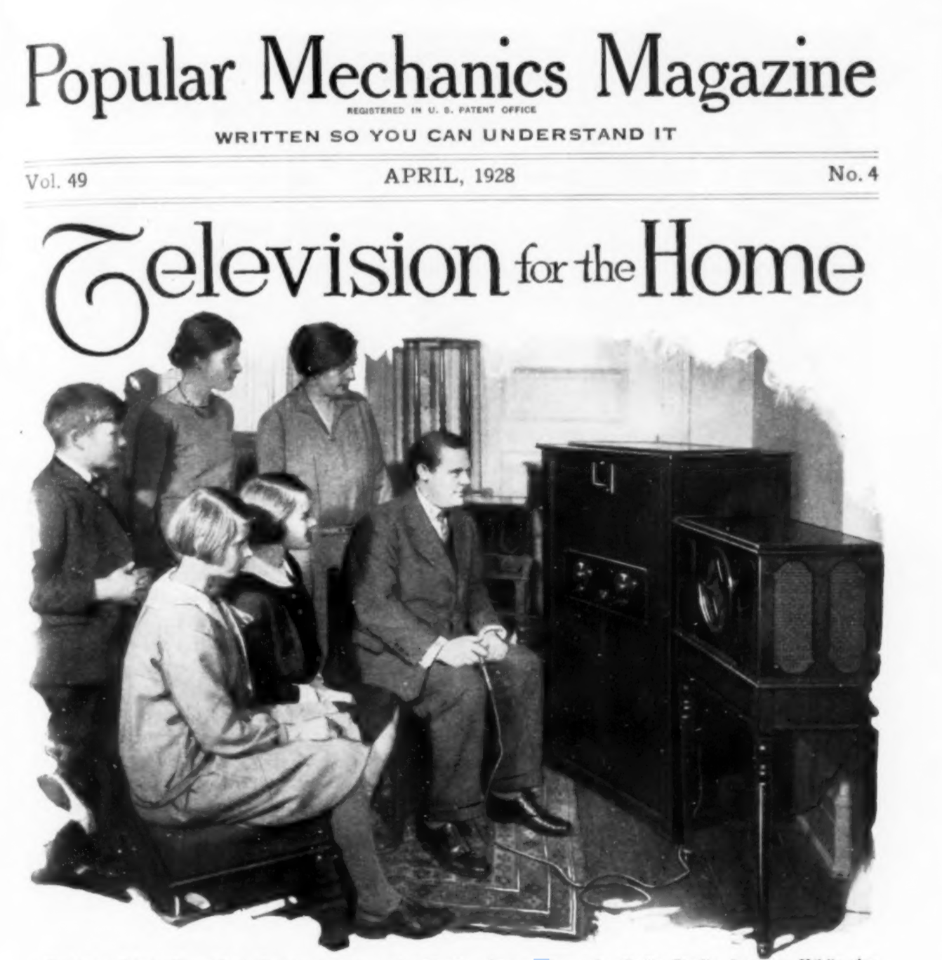 Popular Mechanics magazine feature on television for the home