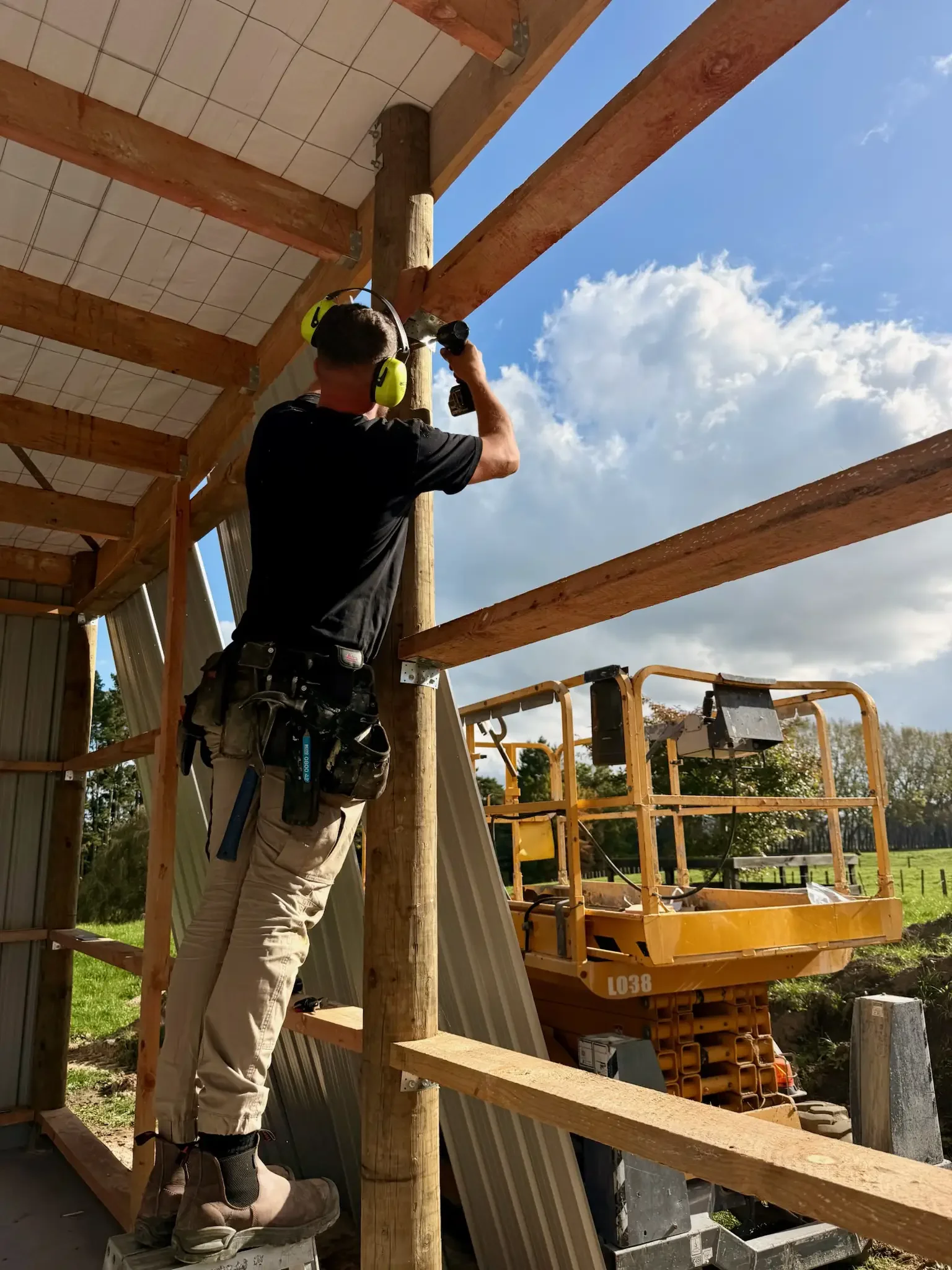 Farm shed build by Dexterity Build in rural Waikato