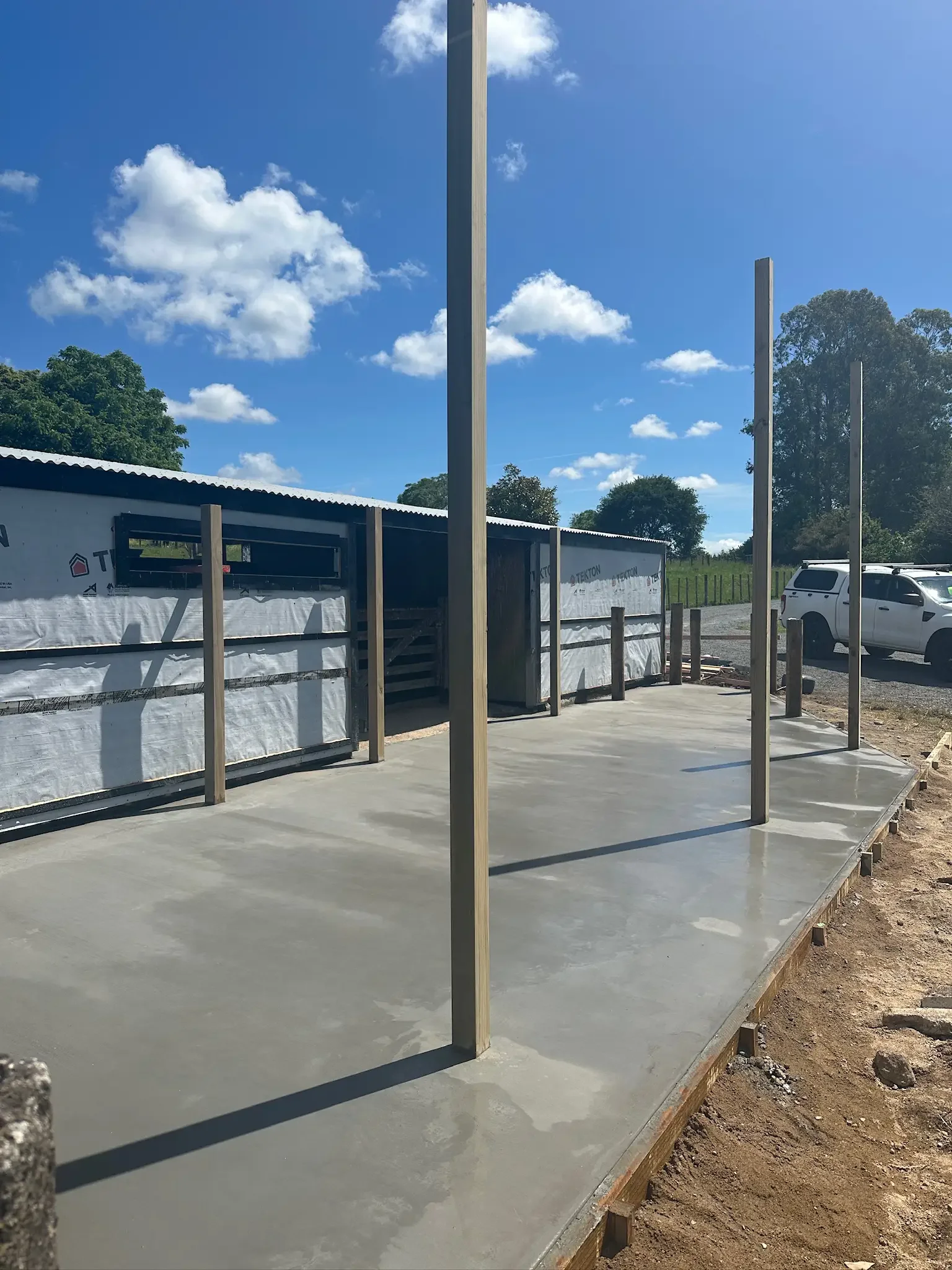 Concrete driveway laid by Dexterity Build in the Waikato