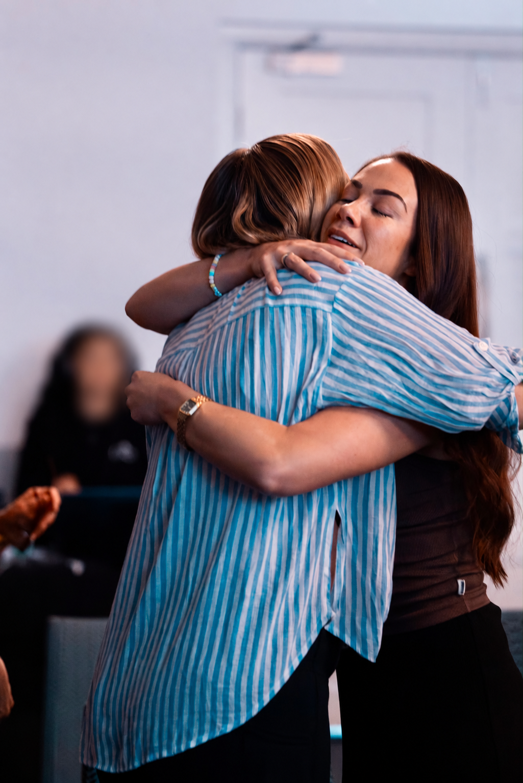Cass sharing a moment of connection