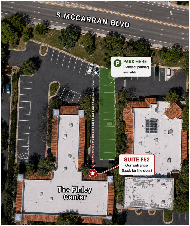 Clinic location map for The Finley Center Reno