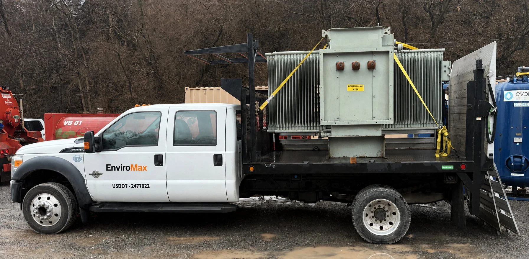 EnviroMax transportation equipment carrying industrial machinery