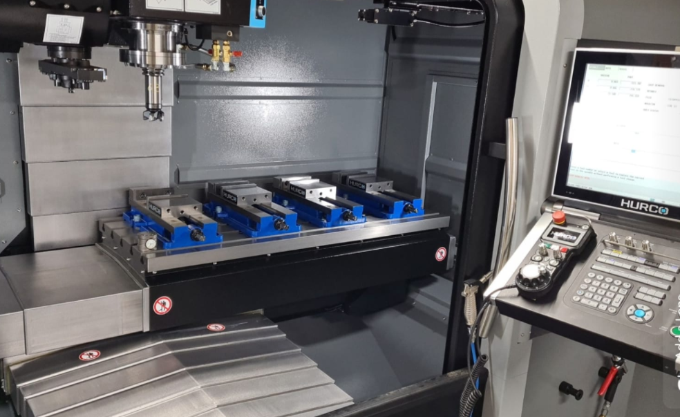 Hurco CNC milling machine set up for production at Evo Precision Engineering