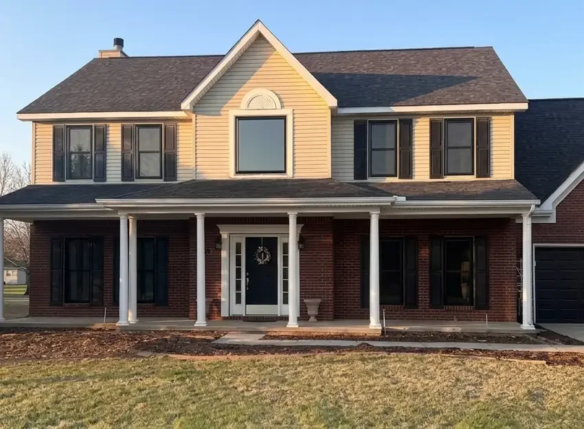Whole-home project with black windows