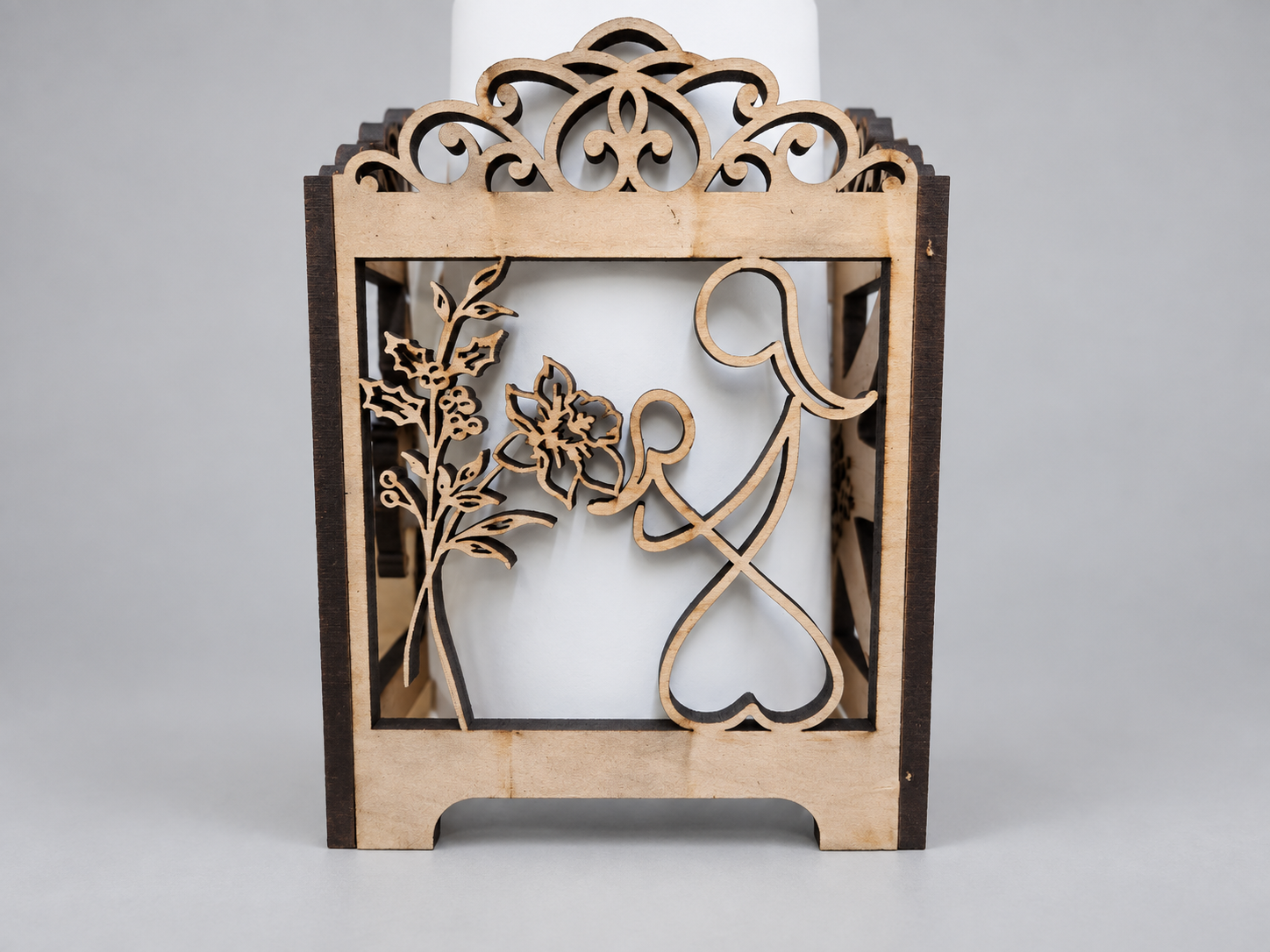 Floral Cutout Lantern