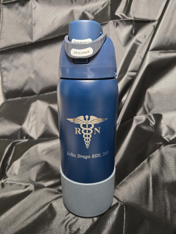 Personalized Blue Bottle